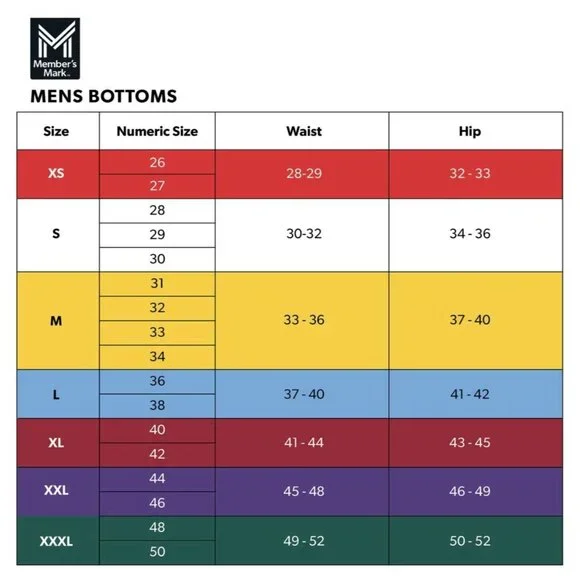 Members Mark Men's Regular Fit Everyday Active Jogger Pant Black Size XL - Picture 5 of 8